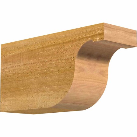 Ekena Millwork Del Monte Rough Sawn Rafter Tail, Western Red Cedar, 4"W x 6"H x 12"L RFT04X06X12DEL00RWR